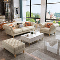Leather Sofas Modern Luxury Comfortable Cheap Factory Direct Home Living Room Furniture Metal Leg Leather Sectionals Sofa Set