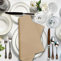 Classic Handmade Ivory Colored 100% Polyester Wedding Washable Restaurant Dinner Cloth Table Napkins for Wedding Decoration