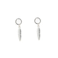 925 Sterling Silver Korean Simple and Temperament Feather Stud Earrings Trend 2021