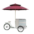 Mobile Vending Machine Hand Push Pedal Tricycle Coffee Ice Cream Delivery Car Ice Cream Truck