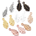 YuenZ 100pcs/bag 6 Colors Zinc Alloy Small Feathers Charms DIY Earring Bracelet Jewelry Findings Jewelry Accessories 15x7mm D328