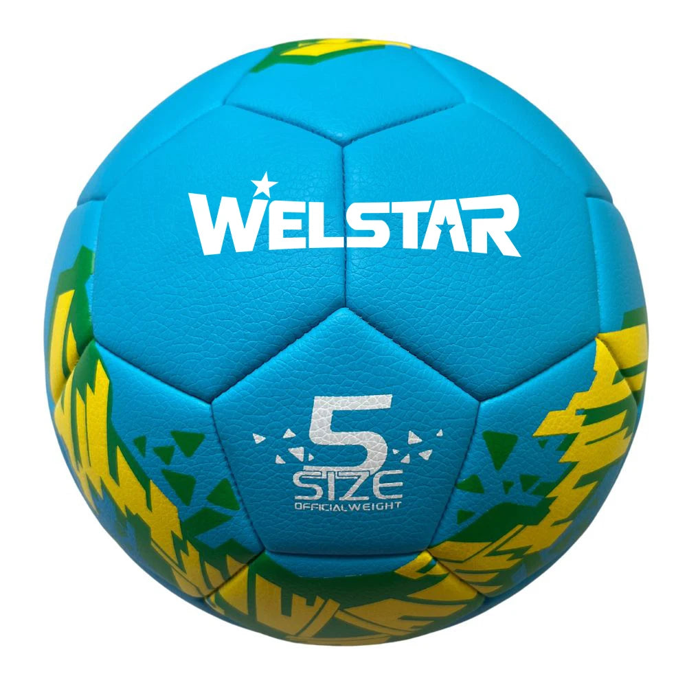 Welstar New Design PVC Material Soccer With Colorful Printing Leather Football Ball Size 5