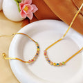 High-grade Titanium Steel  European and American Style Stylish Snake Bone Jewelry Set