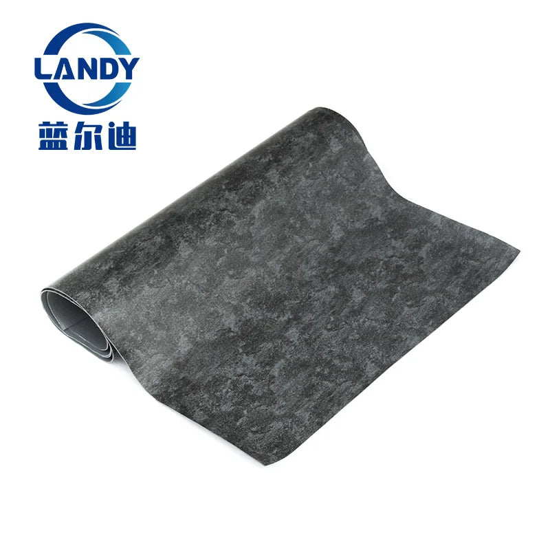 Landy Black PVC 1.5mm Thick UV Resistant Easy Install Anti-Algae Non-Toxic Inground Pool Liner for Swimming Pools