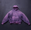 Custom 500 GSM Thick Cotton French Terry Boxy Heavyweight Pullover Plain Blank Sun Faded Vintage Acid Wash Hoddie Hoodie for Men