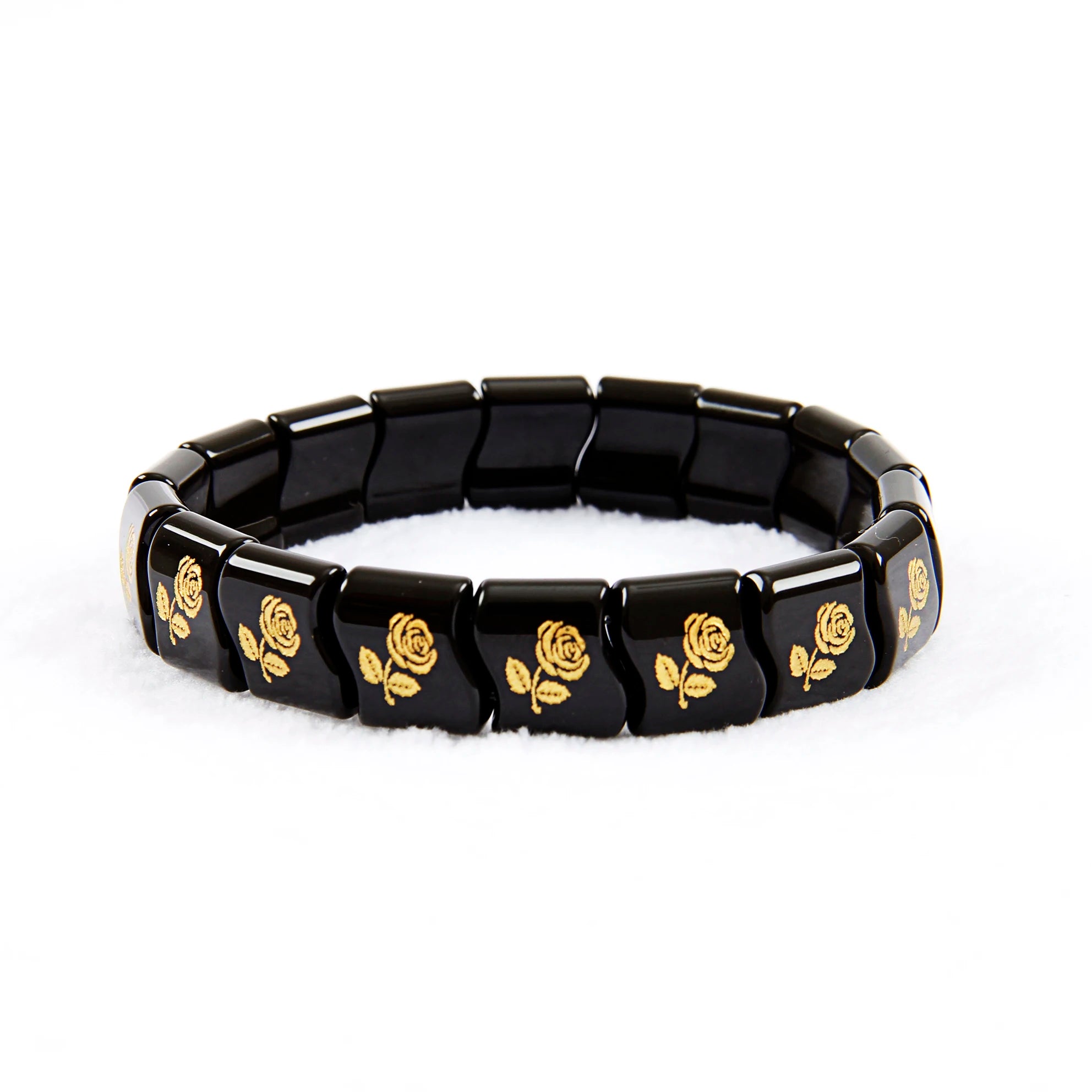 Handmade Women Men Bracelet for Health Care Natural Tourmaline Germanium Bracelet