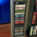 Wooden Cassette Tape Storage Case Organizer Rack for Collections Audio Accessory  Easy to Assemble Laser Cut Shelving