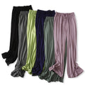 Spring and Summer New Women's Wide Leg Pants Show Slim Leisure Flare Pants Women's Versatile Swing Leg Pants