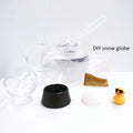 Hot Selling Wholesale Felt Craft Duck-Shaped Snow Globe Dome Empty Glass Ball for Resin Crafts with Glitter DIY