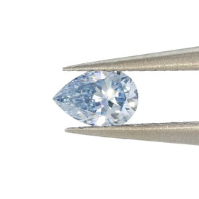 Wholesale Price Light Blue EX Cut Pear Lab Grown Diamond HPHT VVS1 VS1 CVD Laboratory Diamond With GEMID Certificate