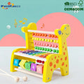 Hot Sale Rainbow Colorful Abacus Rack Kids Math Game Cute Deer Shape Round Beads Wooden Toy Color Sorting Abacus Tools for Kids