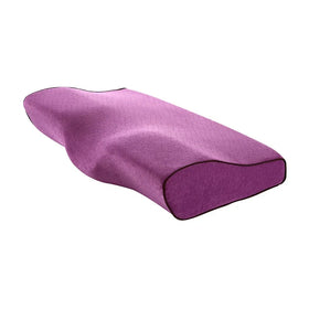 Breathable Ergonomic Side Sleeper Butterfly Shape Memory Foam Pillow Neck Shoulder Pain Relief for Sleeping