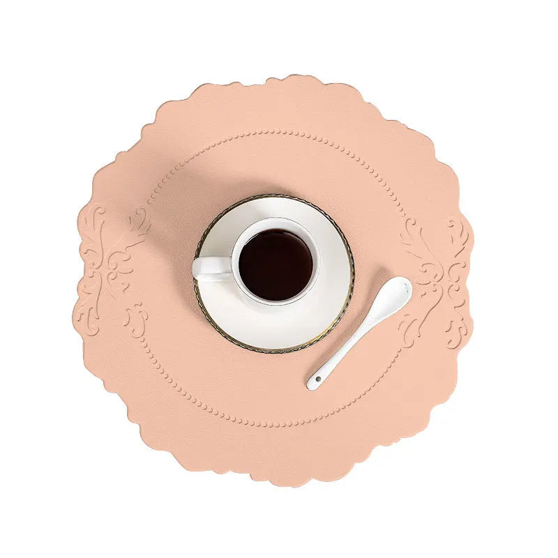 Customized Colors Fabric Eco-Friendly Classic Style Heat Insulation Dining Desk Pad Wedding Placemats