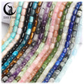 Zhe Ying 6x9mm Barrel Beads Natural Stone 6mm Gemstone Oval Rice Barrel Drum Beads Jade Barrel Beads for Jewelry Making