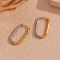 Minimalist Jewelry Gold Plated Hoop Earrings Stainless Steel Earrings Wholesale Bulk