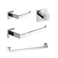 4 Piece Set Contemporary Bathroom Accessories 304 Stainless Steel Wall Mounted Towel Bar Toilet Paper Holder