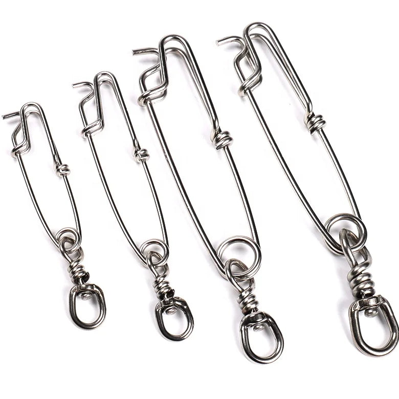 New Factory Long Line Catch Clip Stainless Steel Tuna Clip with Rolling Spin Shark Clip Fishing Gear