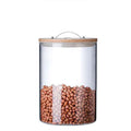 7.5L Rice Storage Jar Big Food Kitchen Modern Canisters with Bamboo