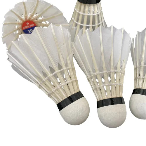 Lingmei Brand Model 10 Goose Feather Badminton Shuttlecock for Training