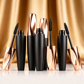 5D Fiber Mascara Waterproof Volumizing Lengthening Long Lasting Black Lash Extension Makeup Wholesale Private Label Custom Logo