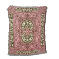 Custom  Woven Blanket Tapestry Throw Picnic Blanket with Leather Strap