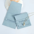 Custom Logo Printed Microfiber Jewelry Container Envelope Makeup Gift Bags and Jewellery Pouches