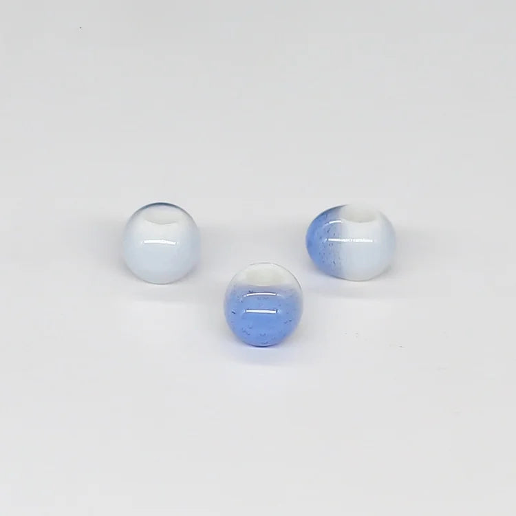 New 6mm Geometric Round Loose Beaded Charm Ceramic Clay Porcelain Beaded for DIY Bracelet Jewelry Accessories