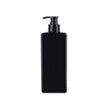 Wholesale Rectangular Pet 16oz Empty Cosmetic Black Plastic Lotion Pump Bottle 500 ml for Shampoo