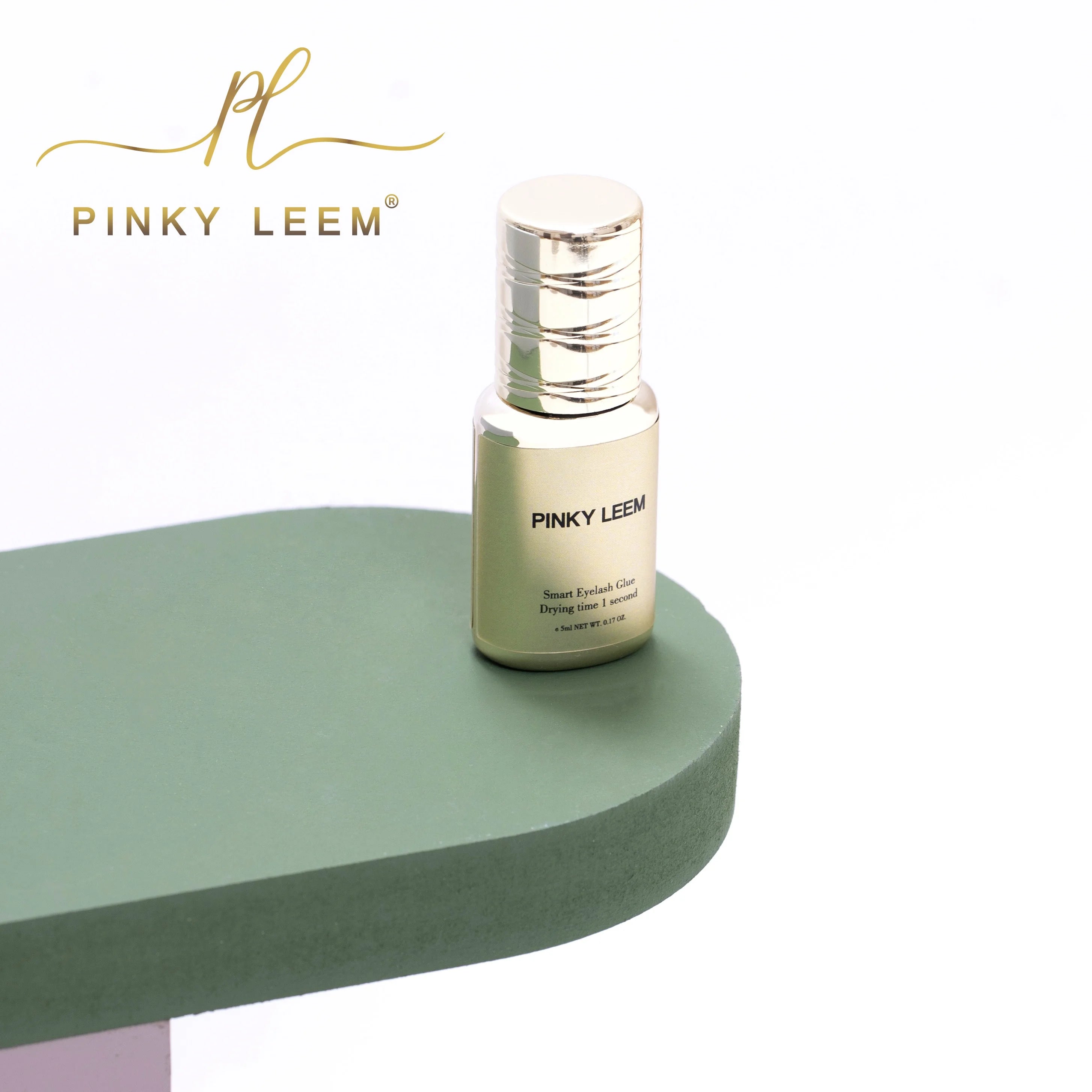 Pinky Leem Custom Logo Best Retention Eyelash Extensions Glue 0.5 s -1s Dry Time Lash Glue 6-8 Weeks Long Lasting Lash Adhesive