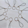 Split Key Chains Metal Keychain Korean Style Key Lanyard Women Car Keyring with Cord