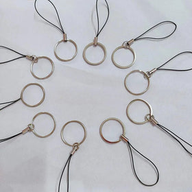 Split Key Chains Metal Keychain Korean Style Key Lanyard Women Car Keyring with Cord
