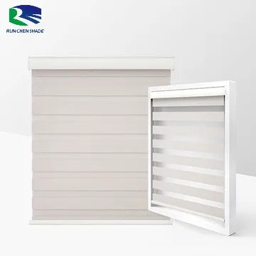 RunChen Cordless Zebra Shade Zebra Blind for Window Privacy Light Filtering Shades