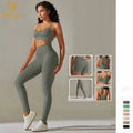 Women's Breathable and Lightweight Active Sports Leggings Gym Fitness Sets Yoga Suit Top Butt Lift Gym Clothes Yoga Set