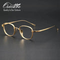 High Quality 2026 Titanium Eyeglasses Custom Gold Wholesale Glasses Maker Korean Japan Men Eyewear Male Spectacle Optical Frames