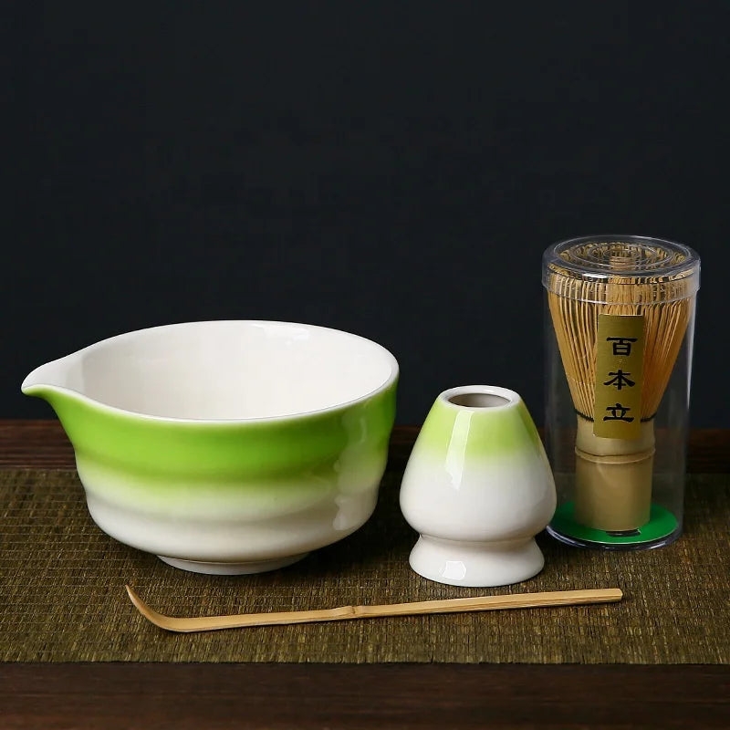 High Quality Eco-Friendly Porcelain Japanese Matcha Tea Bowl with Customizable Matcha Whisk and Japandi Design Gift Box Tool Set