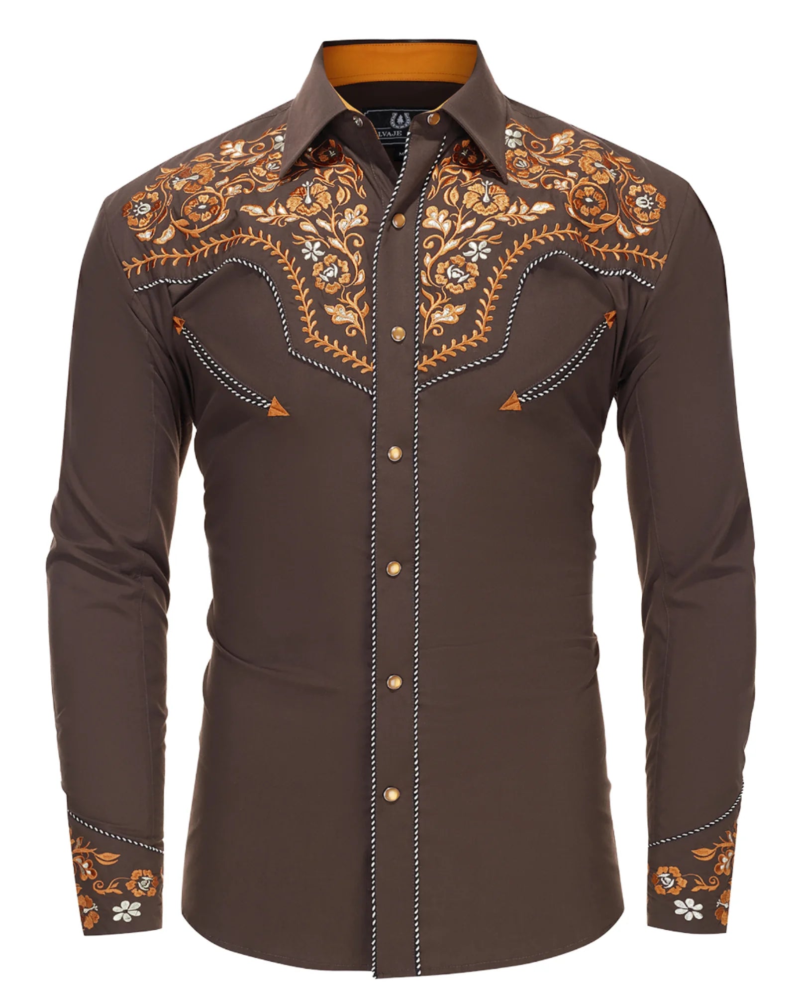 Men's Vintage Shirts Long Sleeve Casual Loose Top Breathable New American Western Style Printing for Spring Autumn Streetwear