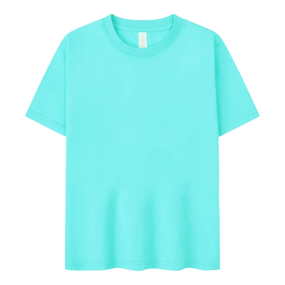205gsm Cotton Custom Printing Blank Men's Oversize T-shirt Fashion Drop Shoulder t Shirt for Kids