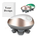 Waterproof Cordless & Rechargeable Head Scratching Scrubber Electric Hair Vibrating Scalp Massager for Shower & Home Use