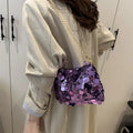 Factory Price Shiny Crossbody Bag Feminine Evening Square Bag Sequin Shoulder Bag Eye-Catching Bling Girl's Bag