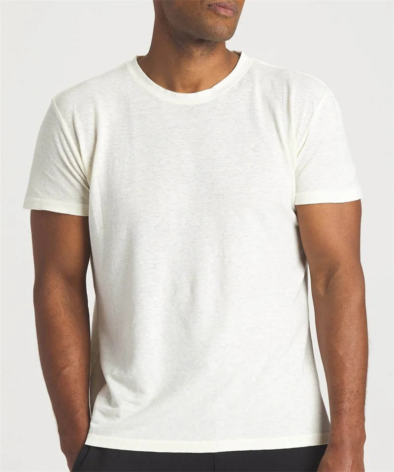 220g 76.5%Cotton 23.5%Sorona Unisex T Shirt Cool Feeling Loose Fit Crew Neck Solid Custom Embroidery Casual Daily Top