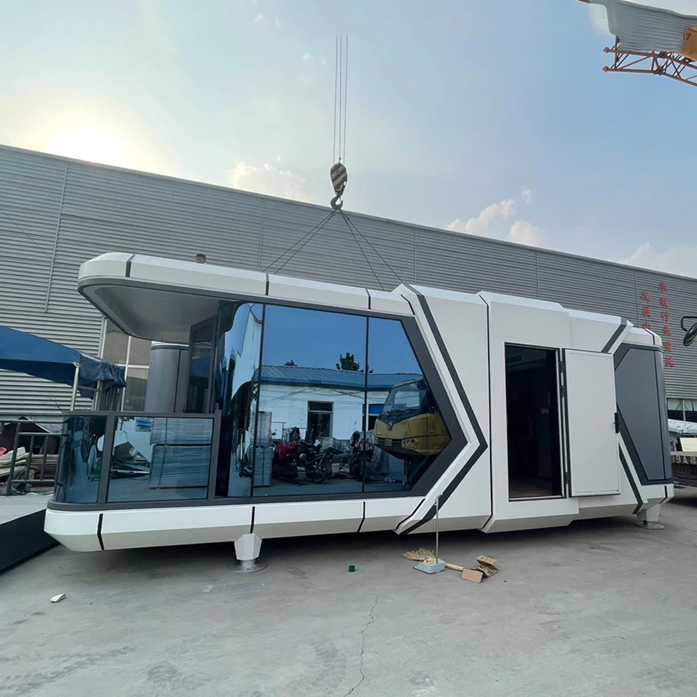 Custom modern container capsule house prefabricated tiny house prefab homes with hurricane proof