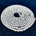 Fine Moissanite Jewelry 6.5MM With 925 Sterling Silver D Vvs1 Diamond Necklaces Moissanite Tennis Chain Bracelets for Men Women