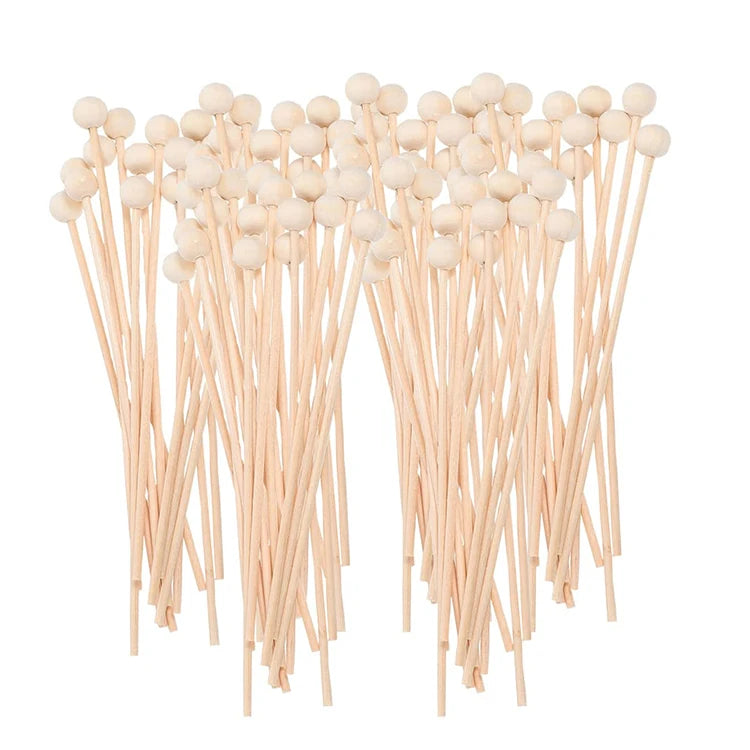 Newell Keychain Aroma Diffucer Natural Wood Ball 3Mm Bundle Flexible 40Cm Empty Reed Diffuser Bottle With Big Rattan Stick