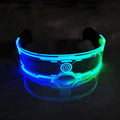 Acrylic Luminous Glasses Dance Party Decorative Rave Eyeglasses LED Light up Sun Glasses for Night Club Futuristic Sunglasses