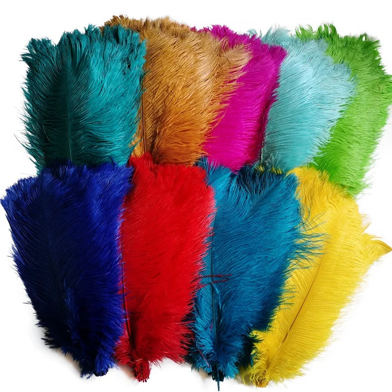 Bulk 16-18"/40-45cm Natural Ostrich Feathers Wholesale Multiple Colour Feathers Ostrich for Cheap Sale