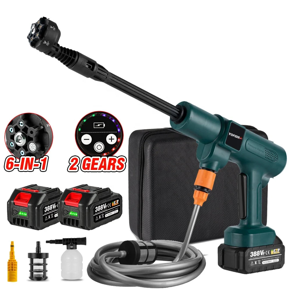 3500W 200Bar Brushless Electric High Pressure Washer Car Wash Water Gun for Makita 18V Battery Garden Irrigation Water Gun
