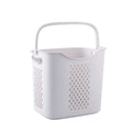 PP Material Standing Type Laundry Basket with Wheels Bathroom Storage Organizers and Holders Clothing Storage Boxes