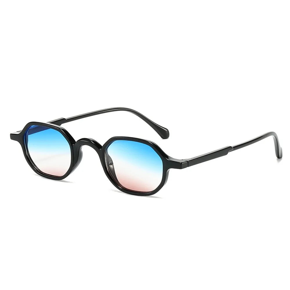 2025 Classic Retro Designer Sunglasses Wholesale Custom Brand Unisex Small Sunglasses Vintage Polygon Gradient Lens Sunglasses