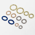Bag Accessories 15mm Metal O Rings Spring Snap Clip Hook O Ring 25 38mm Gold Metal O Rings for Handbags