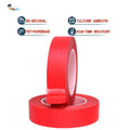 High Temperature Heat Resistant Spray Paint Masking Red Crepe Paper and PET Polyester Film Composite Base Silicone Adhesive Tape